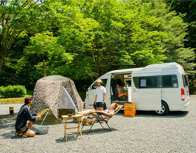 テントサウナを楽しむキャンプ 毛呂山町ゆずの里オートキャンプ場