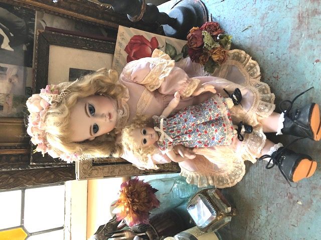 リプロビスクドール,フレンチ,デポゼEJジュモー,42cm,青目,ブロンド