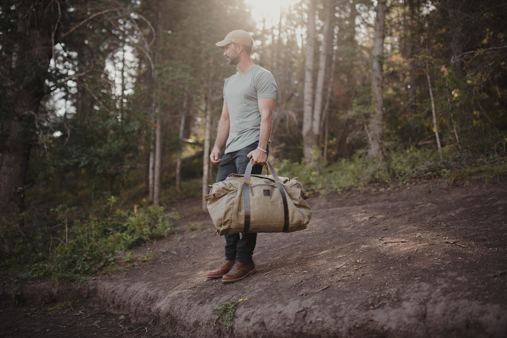 85L Nomad Canvas Duffel – Kodiak Leather