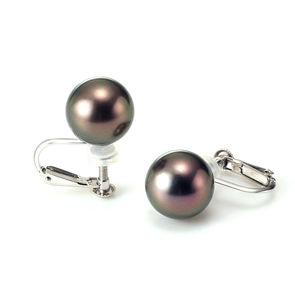 オーロララグーン南洋黒蝶真珠ネックレス 2点セット（8.0-10.8ミリ