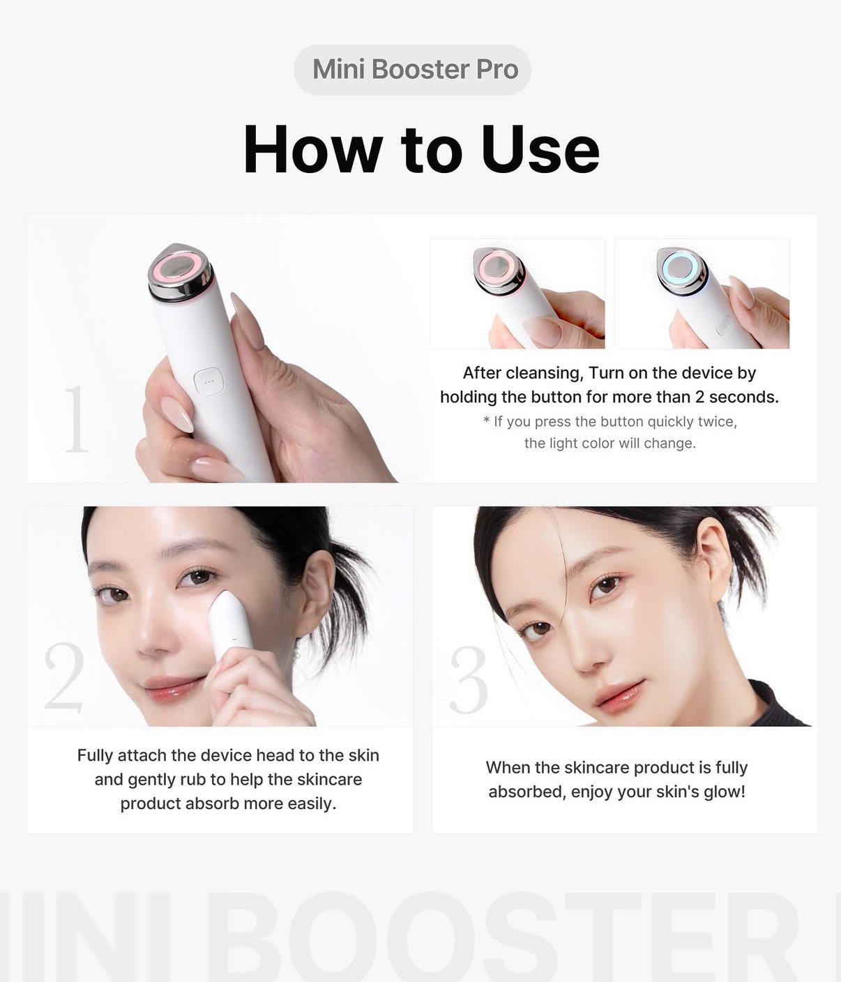 Medicube AGE R Booster PRO Mini (White) - Korean Home