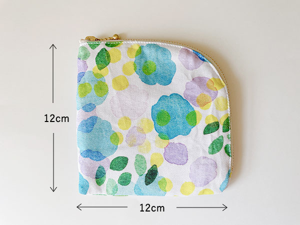 L字ファスナーポーチの作り方（裏地・ポケット付き）│koshirau 拵う