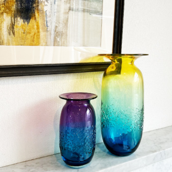 コスタボダ AURORA フラワーベース ブルーxヴァイオレット オブジェ