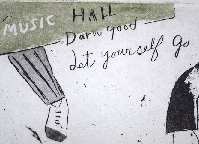 山岡康子「Dance」銅版画 絵画買取・販売の小竹美術