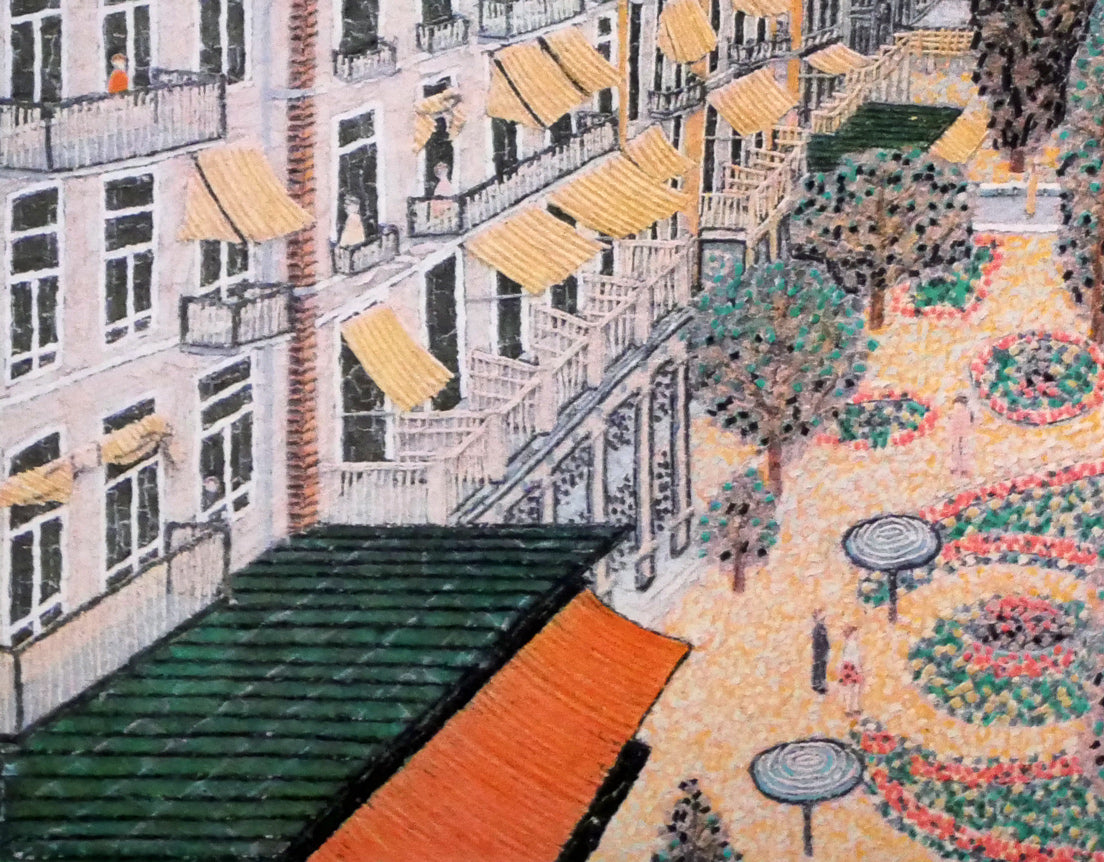 山下清「スイスの町」リトグラフ 絵画買取・販売の小竹美術