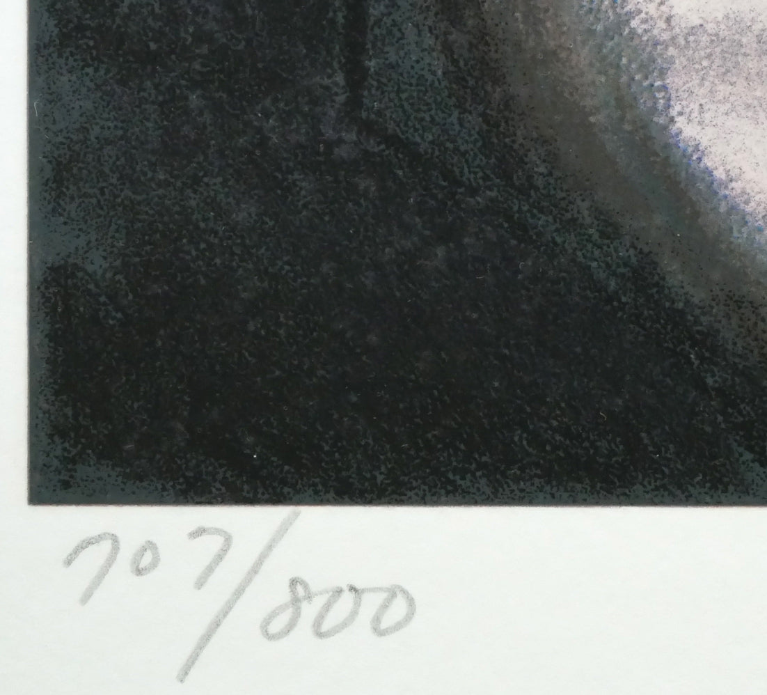 山形博導（ヒロヤマガタ）「モンマルトルの眺め」シルクスクリーン版画