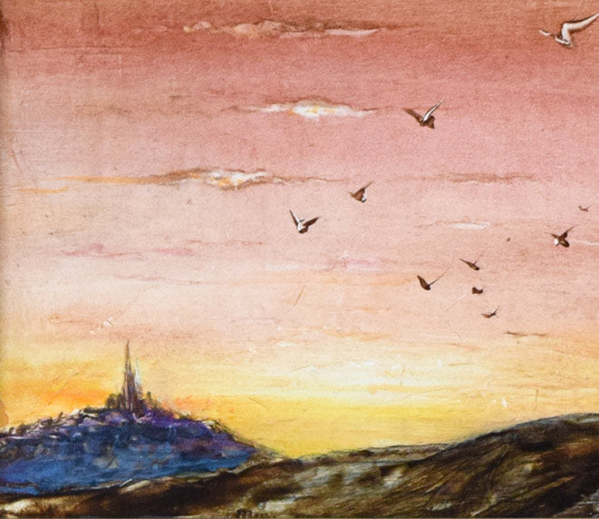 角浩「望郷（ドンキホーテ）」油絵・SM 絵画買取・販売の小竹美術