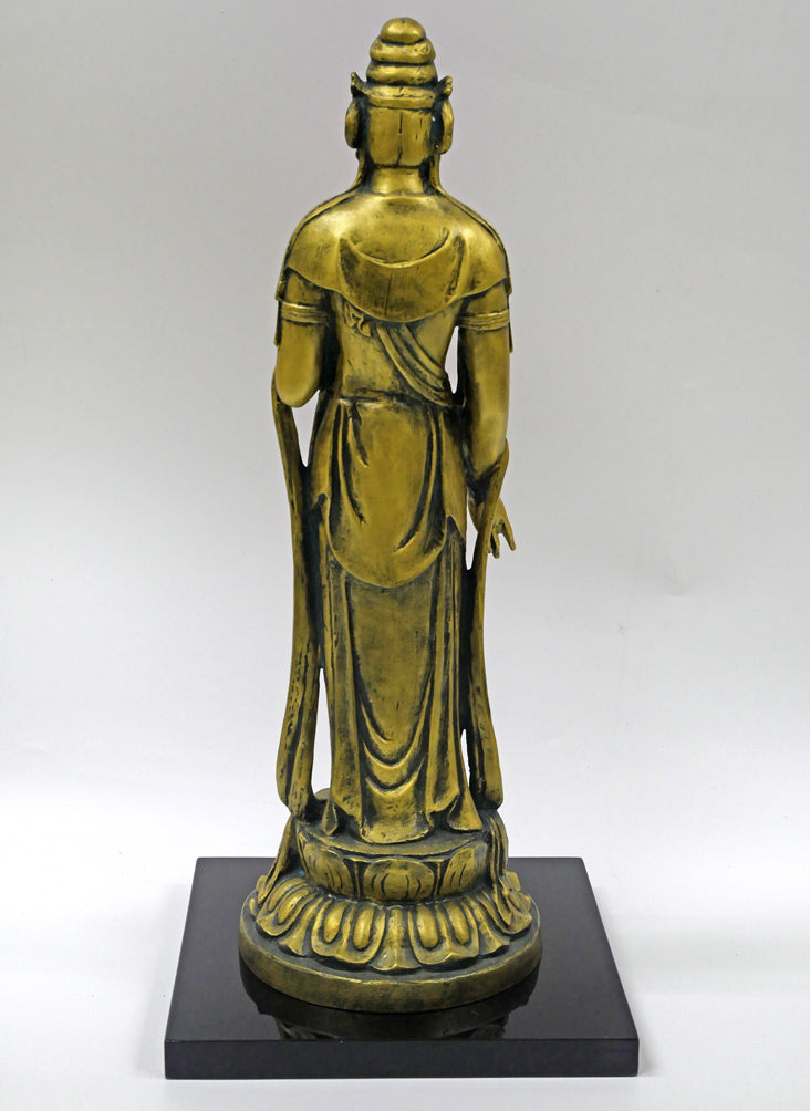 北村西望「聖観世音菩薩」ブロンズ作品・共箱 絵画買取・販売の小竹美術
