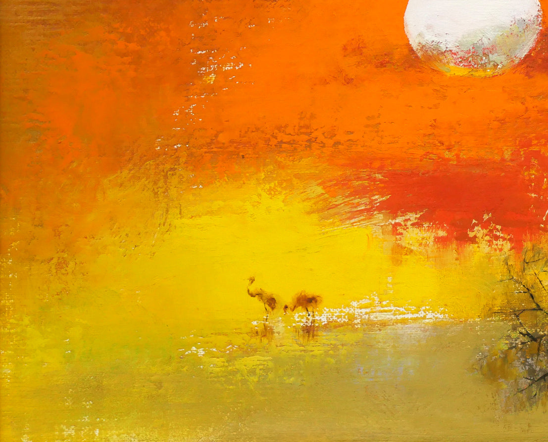 佐々木栄松「釧路湿原」油絵・F6号 絵画買取・販売の小竹美術