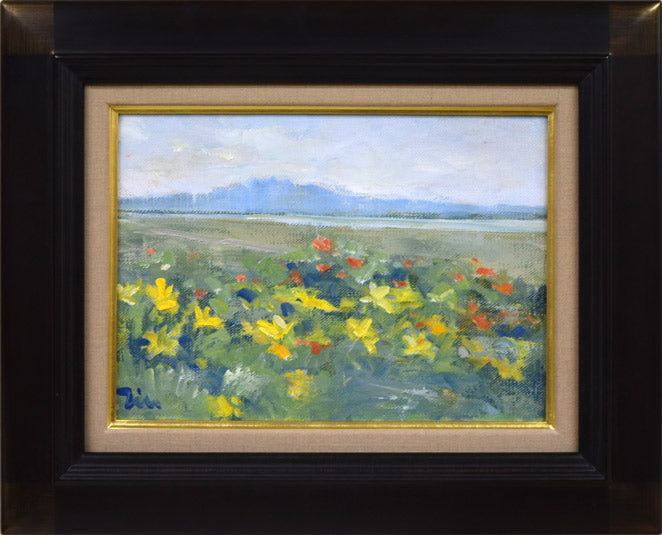 伊藤仁「静物画（さくらんぼ）」油絵・F3号 絵画買取・販売の小竹美術