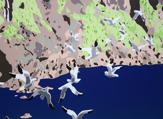 栗谷川健一「最北の秘境（知床半島）」シルクスクリーン版画 絵画買取