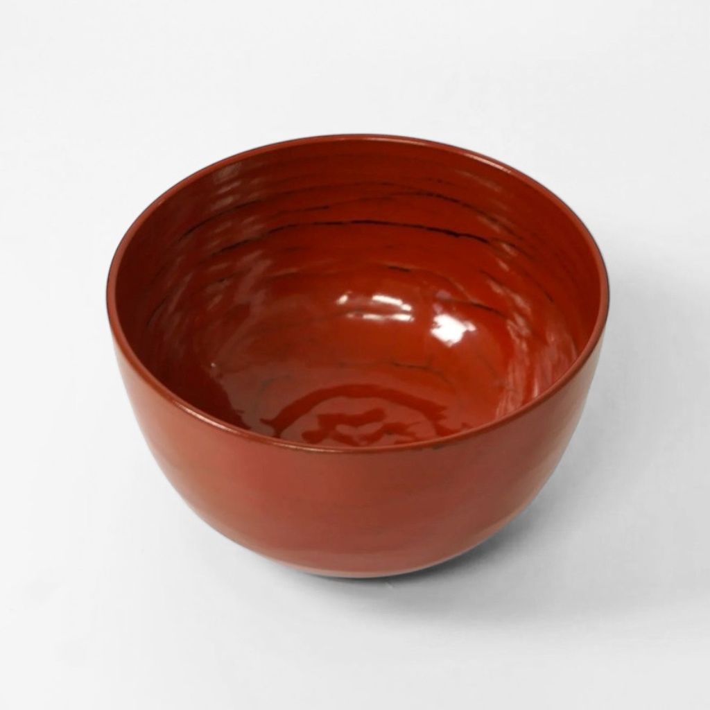 山中 弥生蕎麦椀 根来 – 漆器 高翆