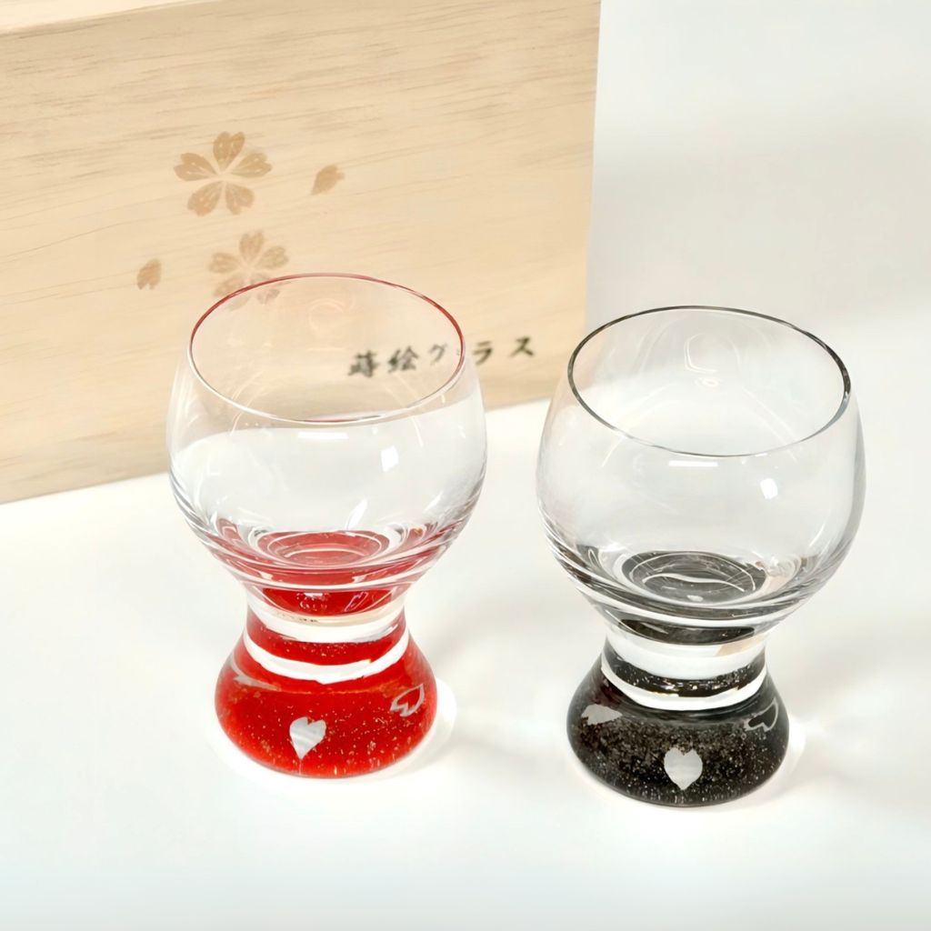 越前 花びらショットグラスペア – 漆器 高翆