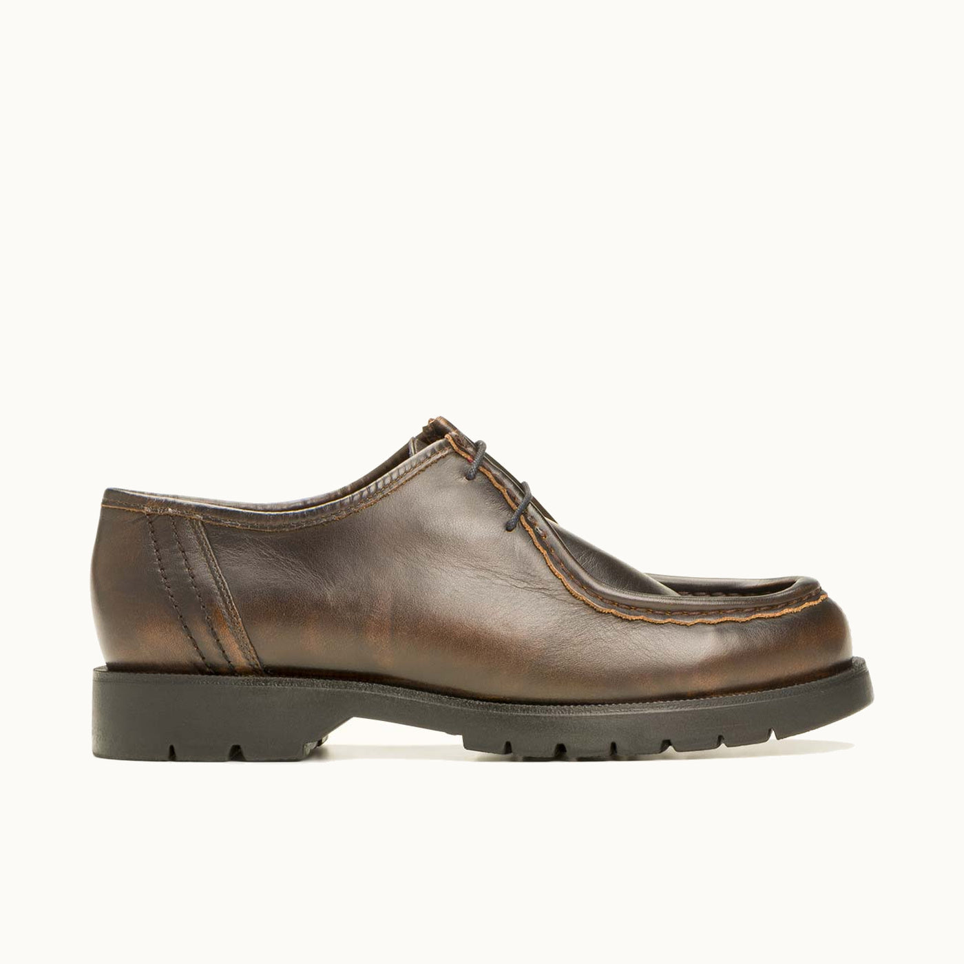 Leather Lug Sole Derby Shoes | PADROR MD Cognac – Kleman
