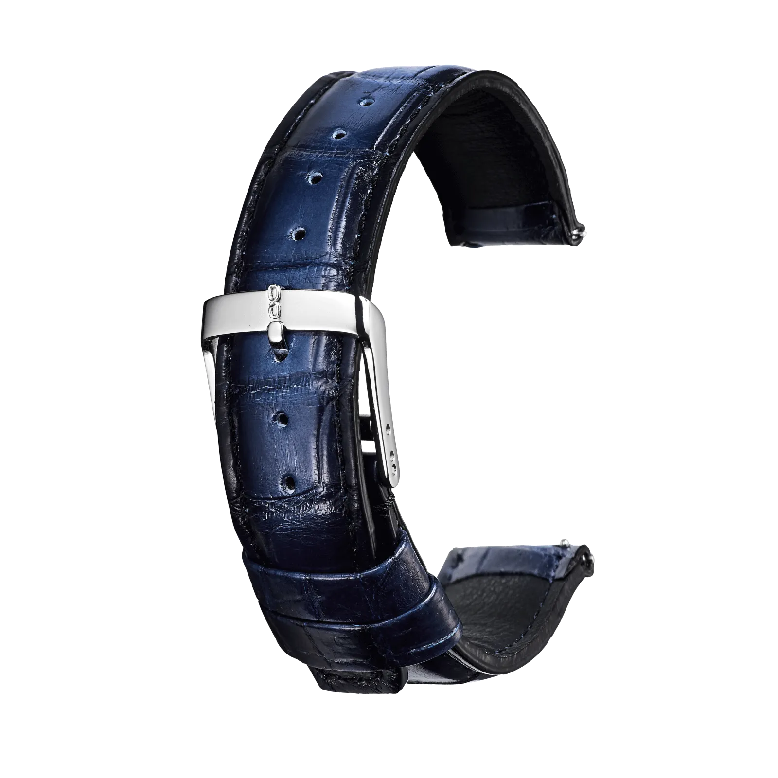 Knot S18-SFC-PBL 時計ベルト バンド パティーヌ仕上げ クロコダイル