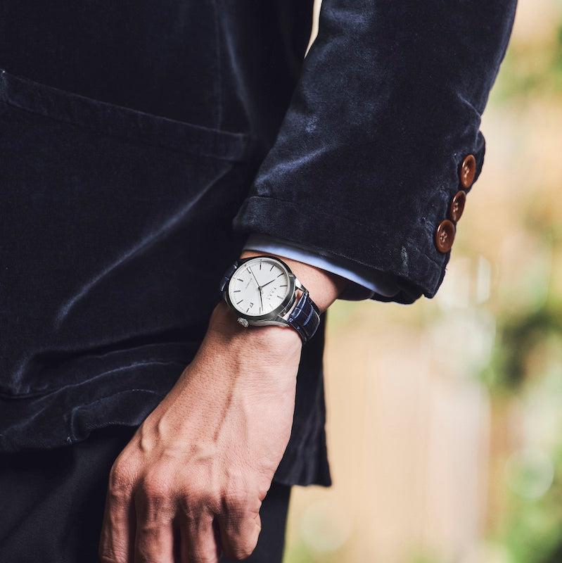 Knot S18-SFC-NV-L 時計ベルト バンド クロコダイル レザー 18mm