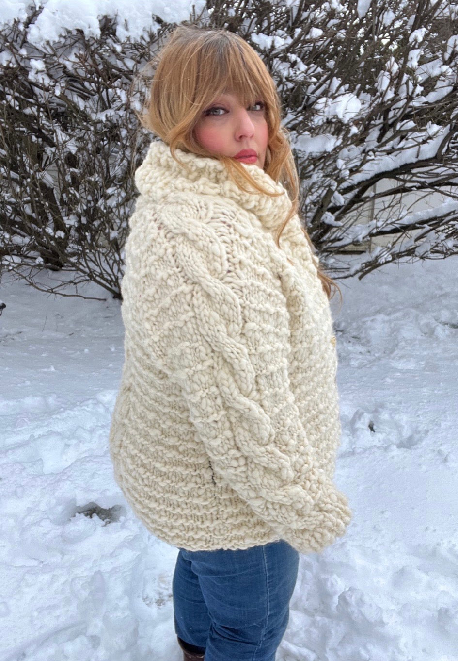 Snowcap Cardi Pattern – Knit Collage