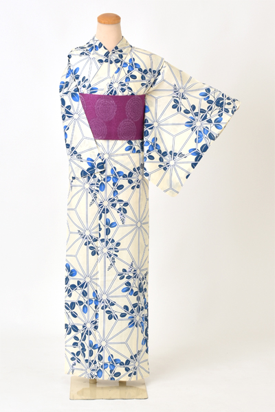 浴衣[萩]｜着物レンタルあき (来店着付け無料・全国配送無料)