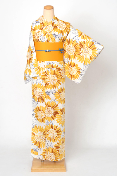 浴衣[ひまわり]｜着物レンタルあき (来店着付け無料・全国配送無料)