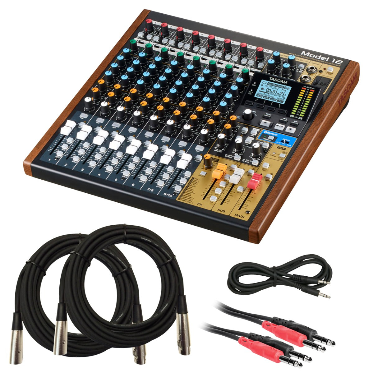 Tascam Model 12 Multi-Track Live Recording Console CABLE KIT