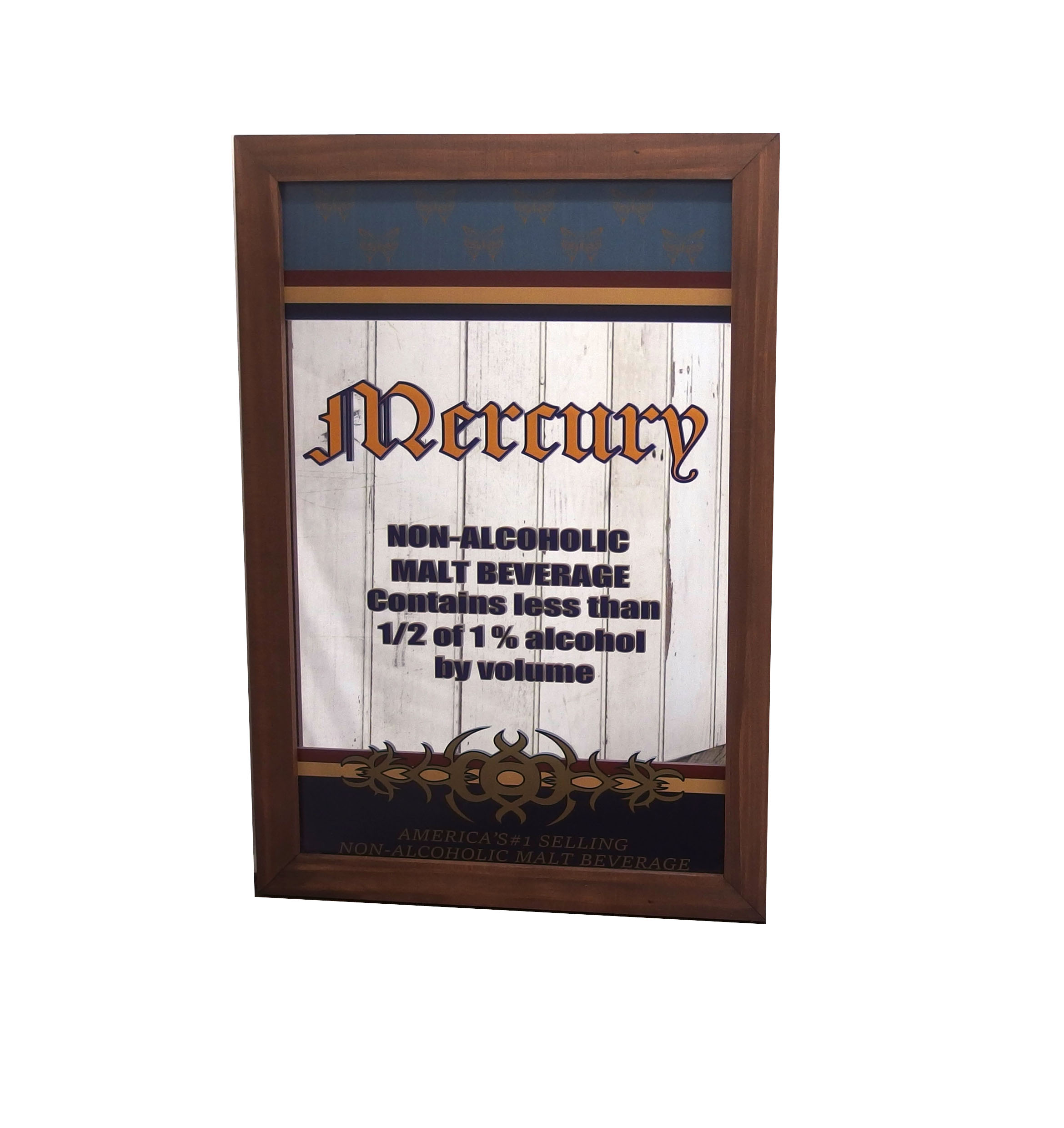 ひろ WOODFORD RESERVE オリジナルパブミラー 非売品 大井競馬場で「ウッドフォードリザーブ」のミントジュレップを片手に