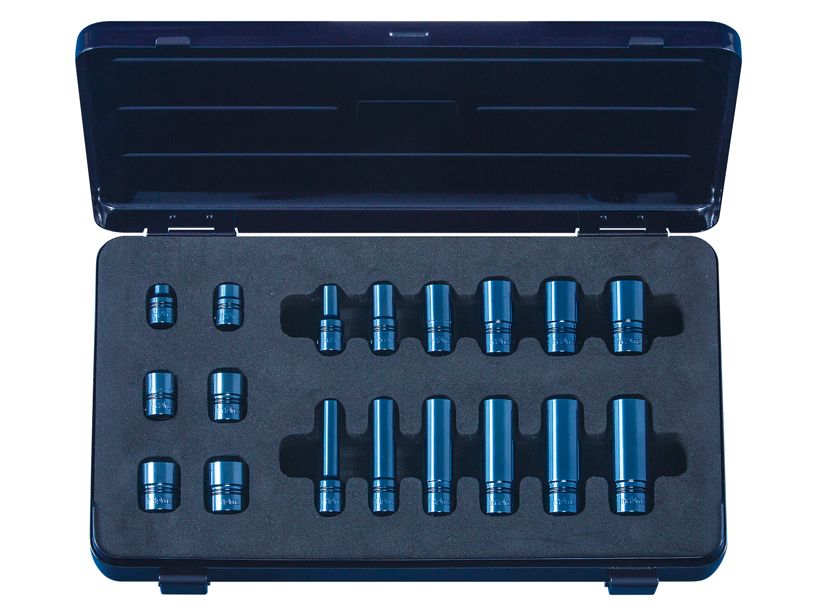 ネプロス 6.3sq.ソケットセット 鉄紺[18コ組] | KTCツール