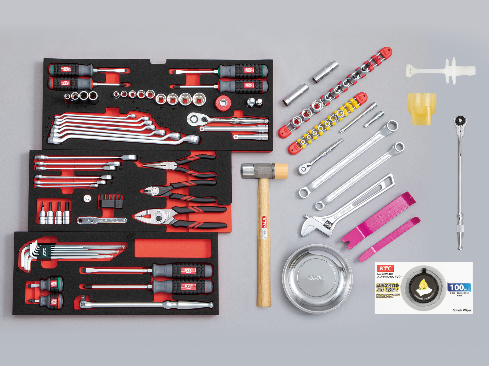 工具セット（チェスト+ワゴンタイプ）［98点］ | KTCツール