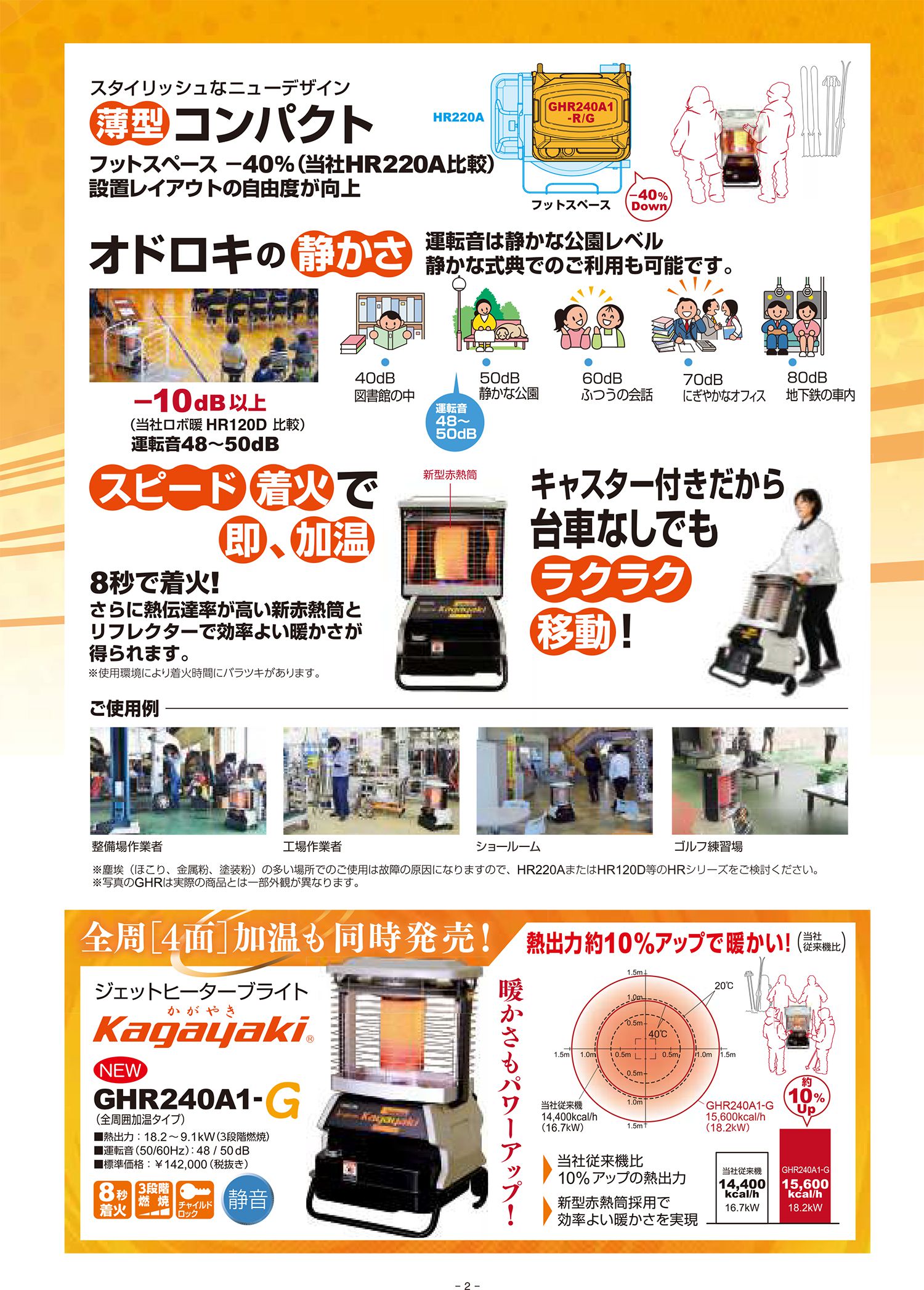 オリオン(ORION) HR120D ジェットヒーターBRITE ロボ暖 送料無料【徹底