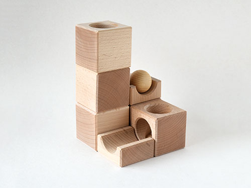 トンネルキューブ Mtoysアトリエ(松島洋一)｜木のおもちゃ KURABOKKO