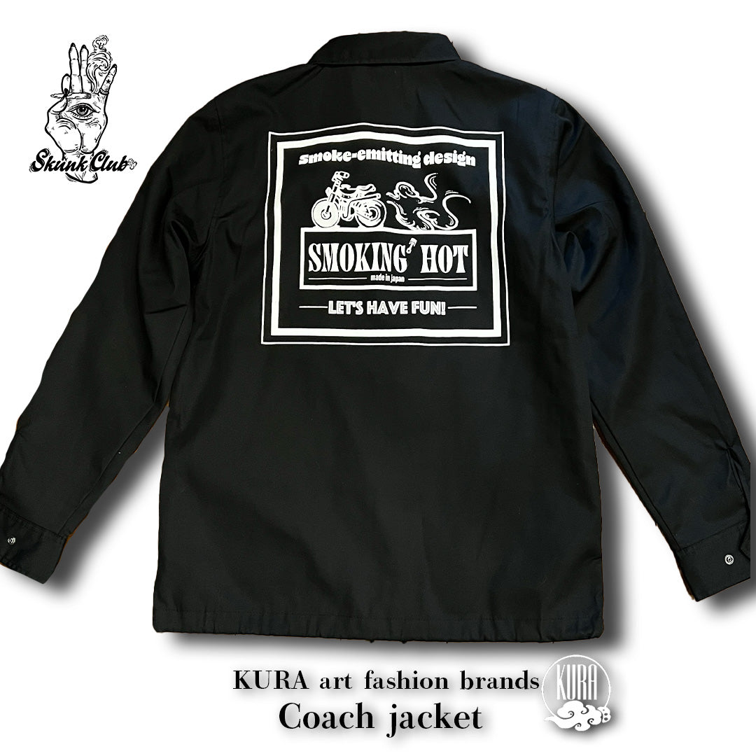 Coach jacket 【Skunk club】smoking' hot black – kura-xxx.com