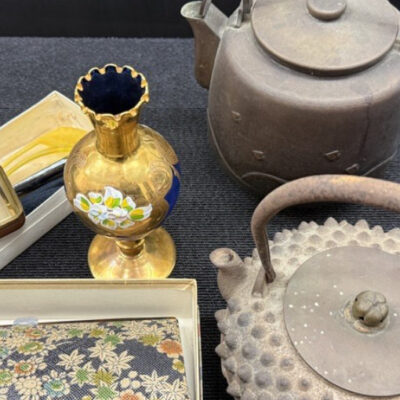 高梁市落合:銀瓶,北村静香,真鍋静良,煎茶道具など多数を上東店にて店頭