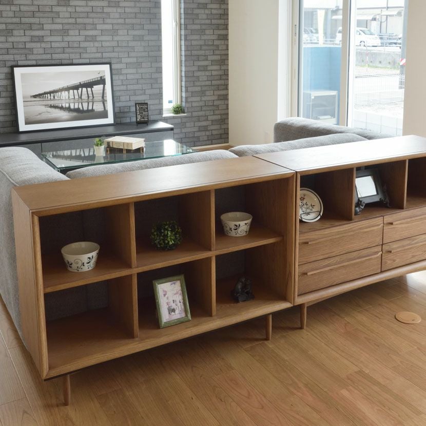 幅100cm オープンシェルフ 天然木 シェルフ 木製 チェスト 飾り棚