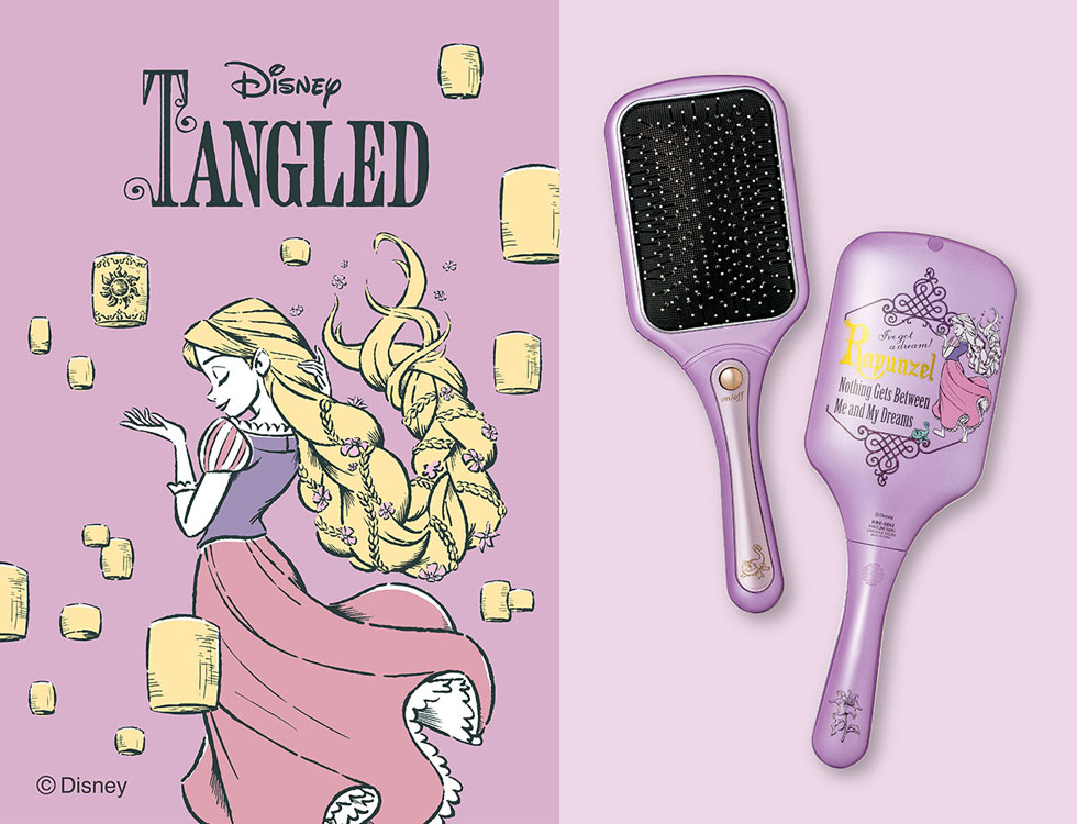 販売終了】ディズニー[ラプンツェル]リセットブラシKBE-2852