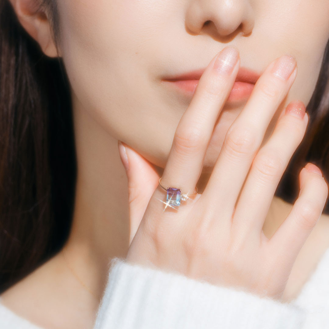 Winter Collection】K10 レインボーフローライト リング | 31-4997 – L&Co.