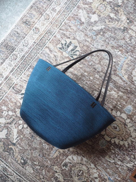 ヨシノヤシマチ シルクかごバッグ yoshinoyashimachi silk cotton カゴ