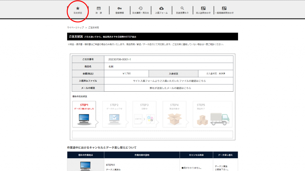 入稿までの流れ