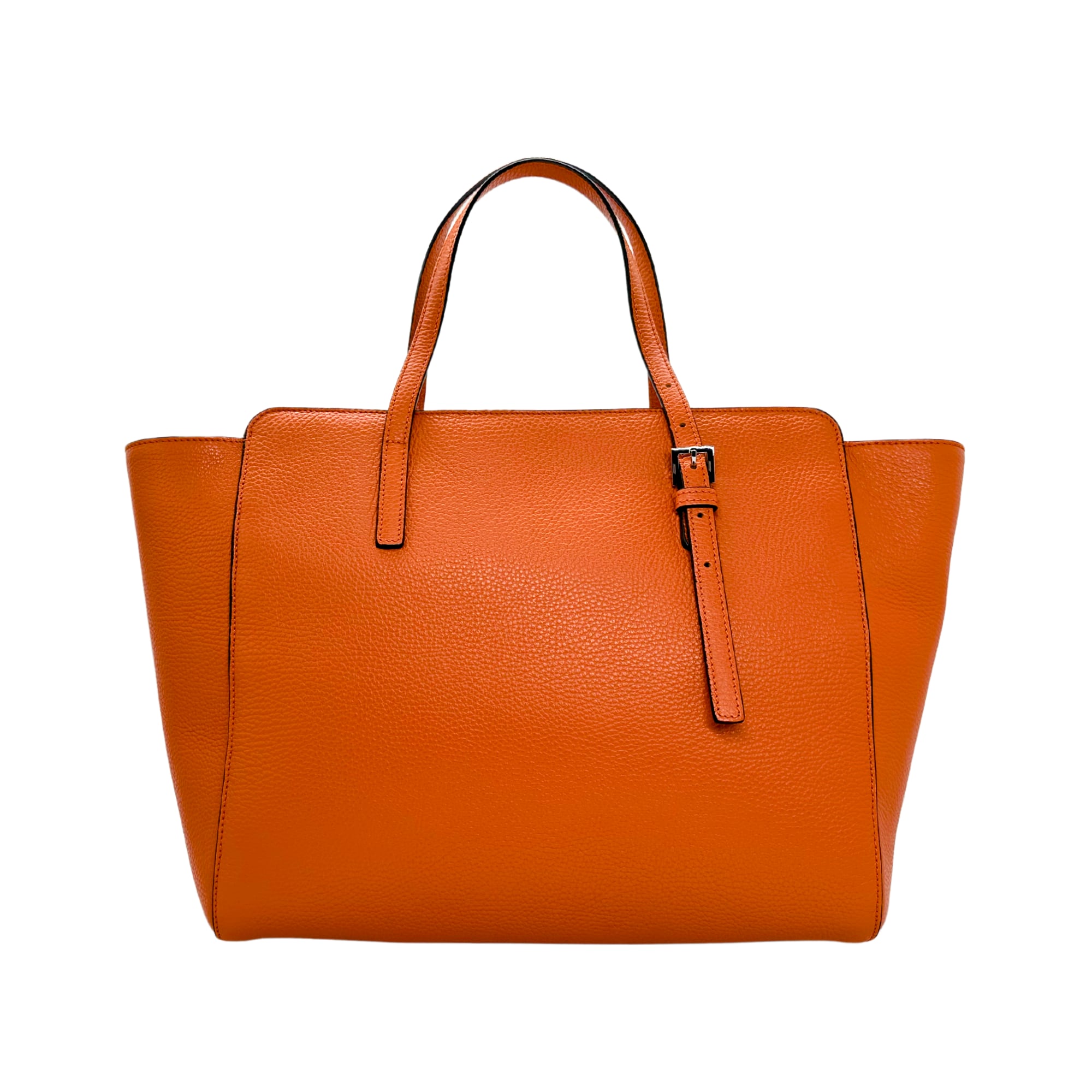 Stylish Large Journée Bag in Cognac | Grained cowhide | Versatile