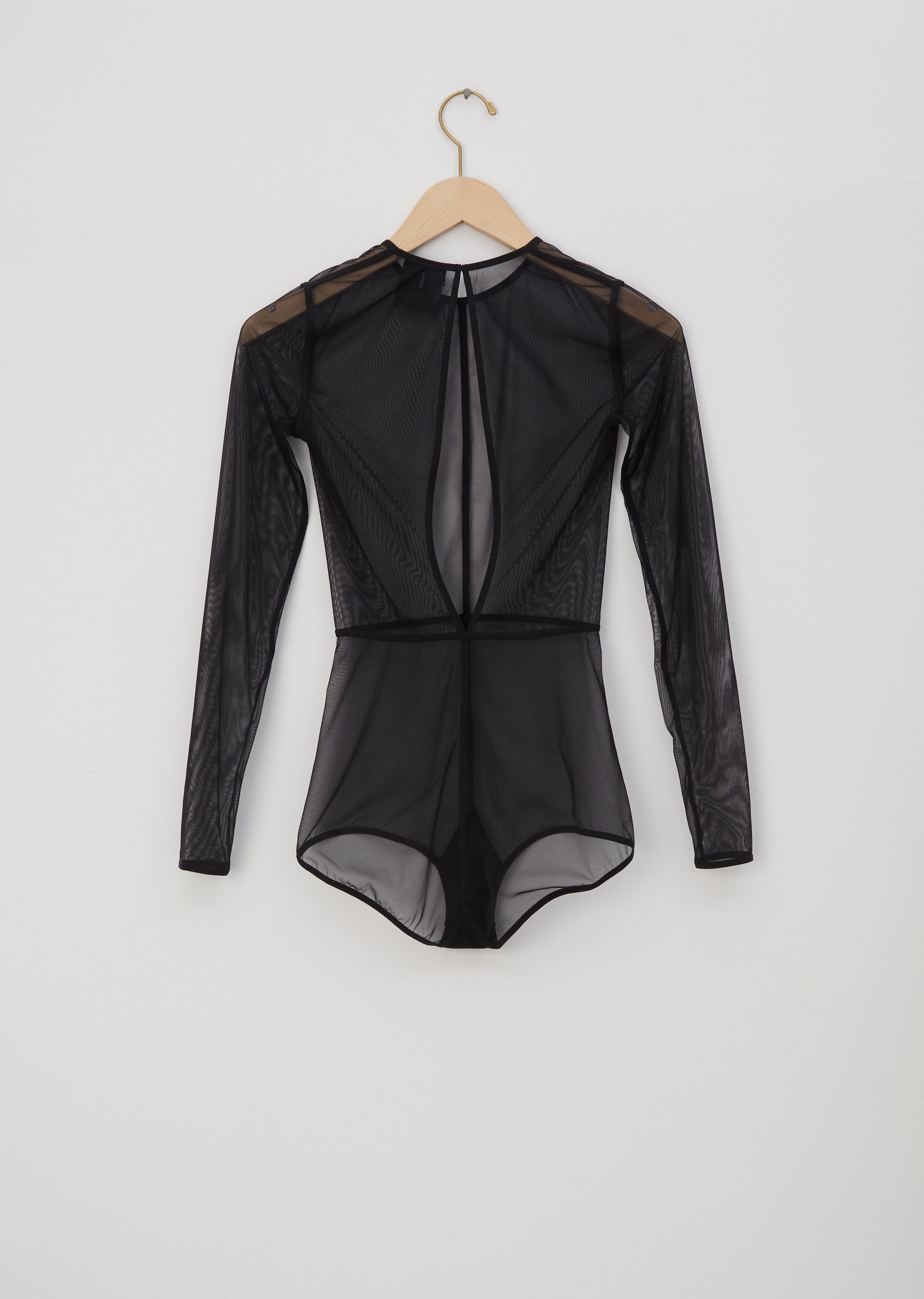 Soft Tulle Black Bodysuit – La Garçonne