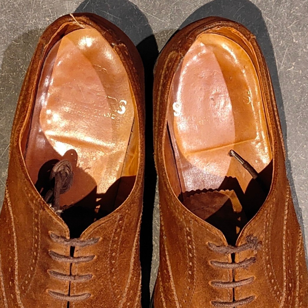 SANDERS】サンダース 4831 ウイングチップ 8212SS スエード ブラウン