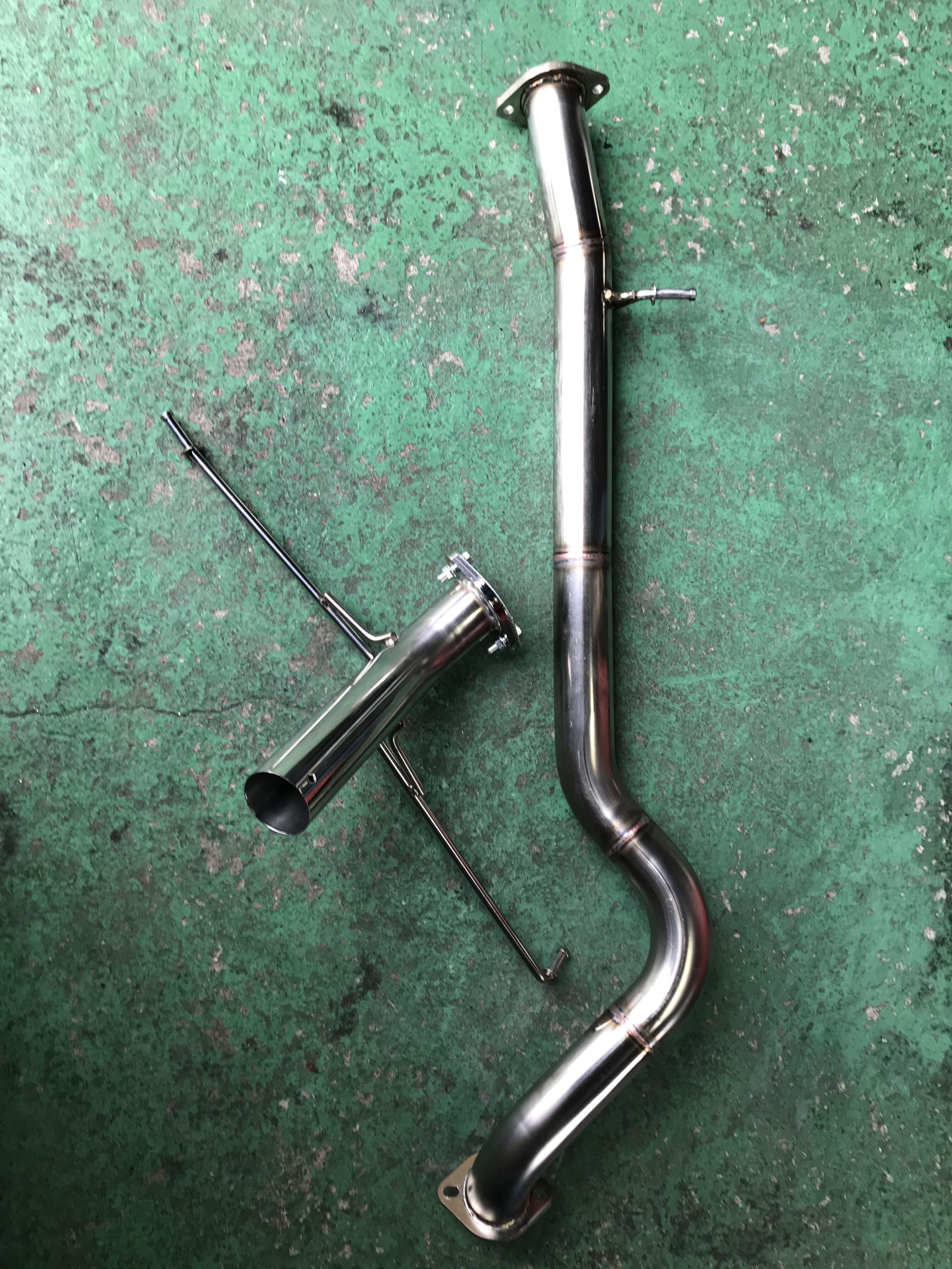 LAUN STYLE センターストレートマフラー + 中間パイプ GRヤリス用