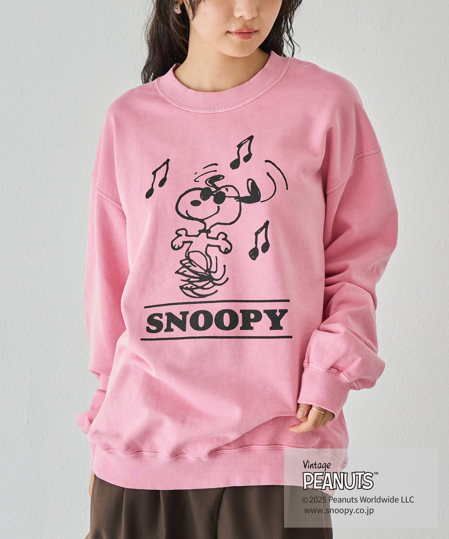 PEANUTS / SNOOPY】別注 music sweat スヌーピーロゴスウェット | ラビ