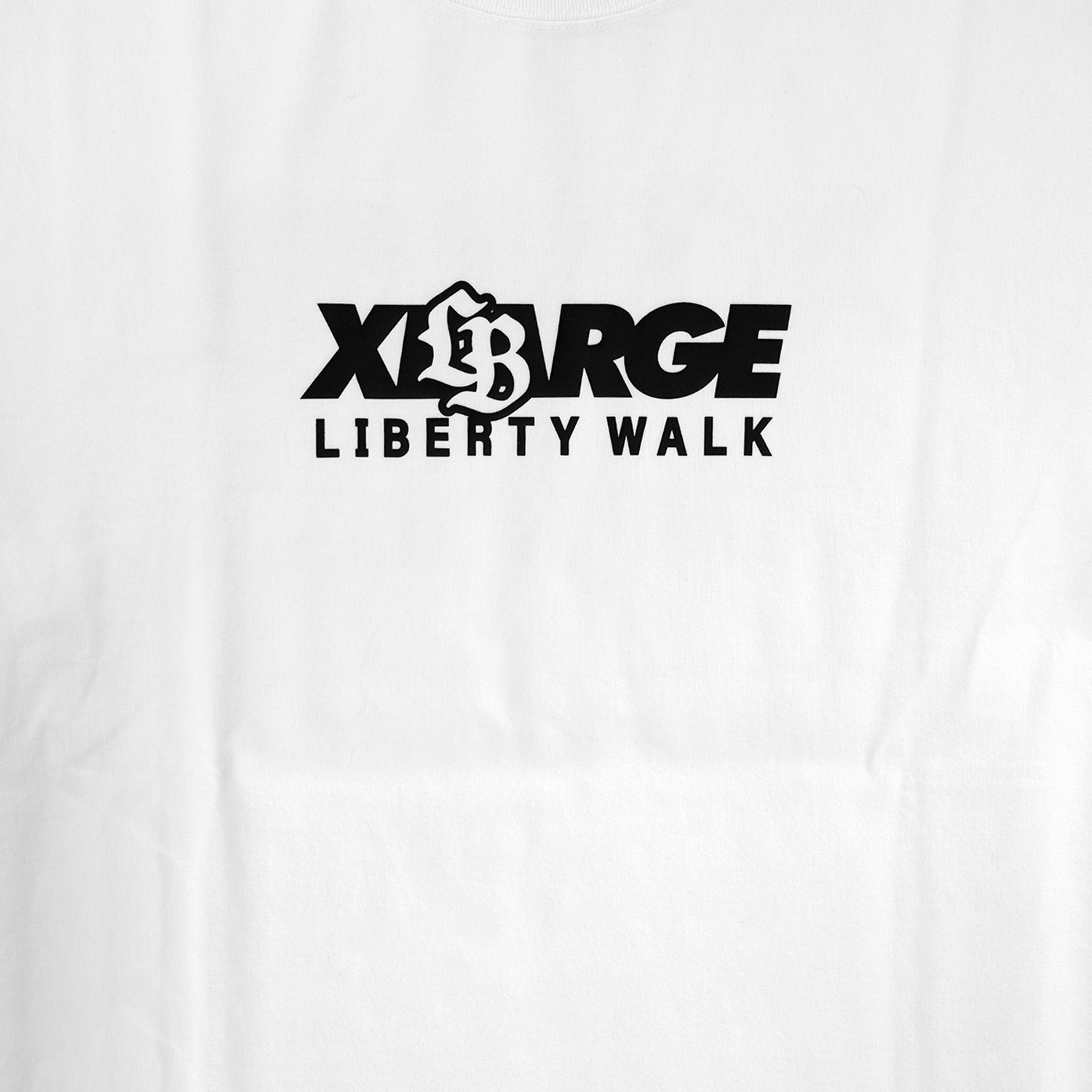 LIBERTY WALK×XLARGE MIX LOGO S/S TEE WHITE - LB-ONLINE STORE