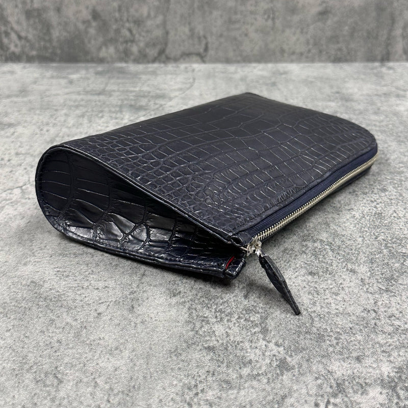 クロコダイル クラッチバッグ SAGGIO MINI - NAVY/ネイビー – Le'sac