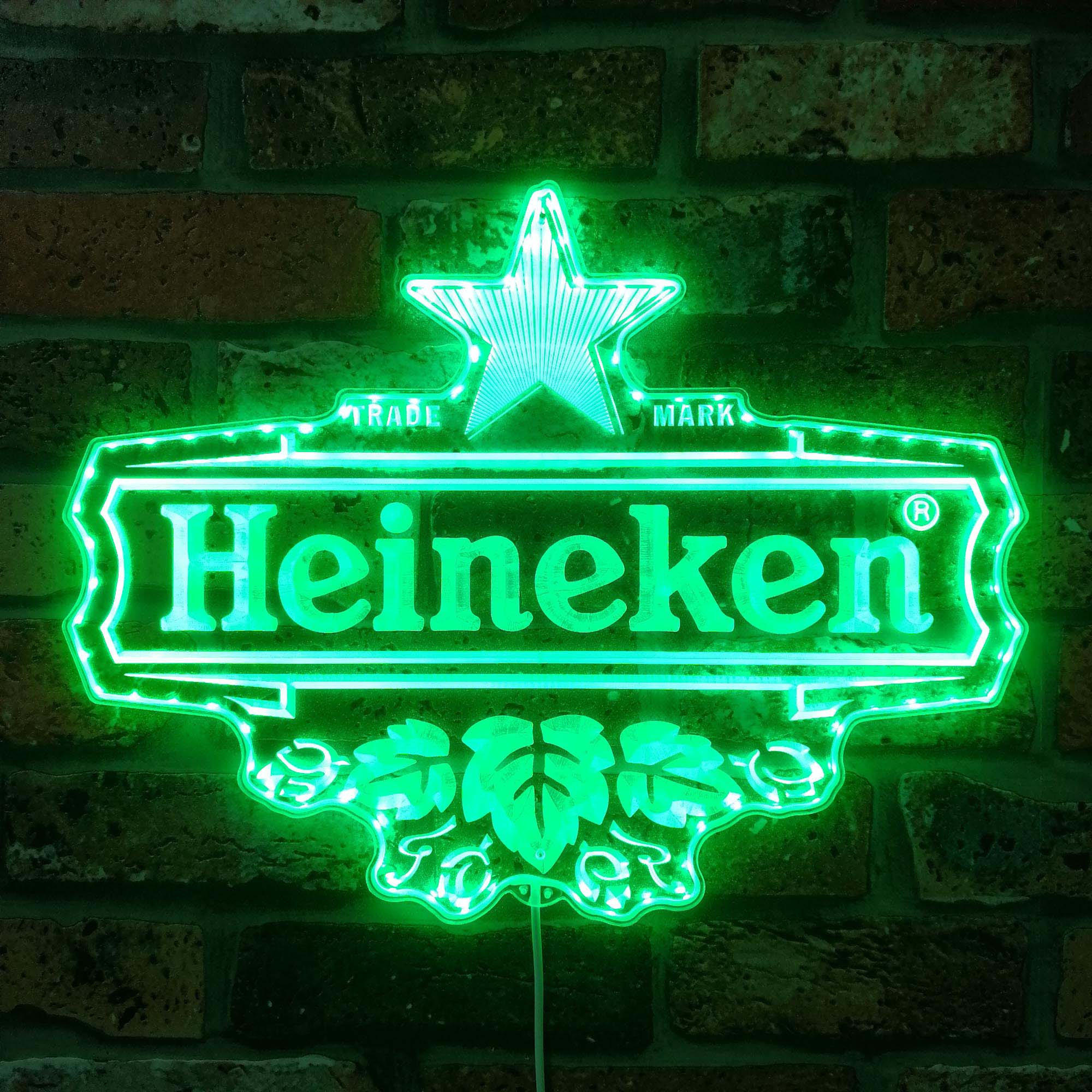 Heineken Dynamic RGB Edge Lit LED Sign | PROLEDSIGN