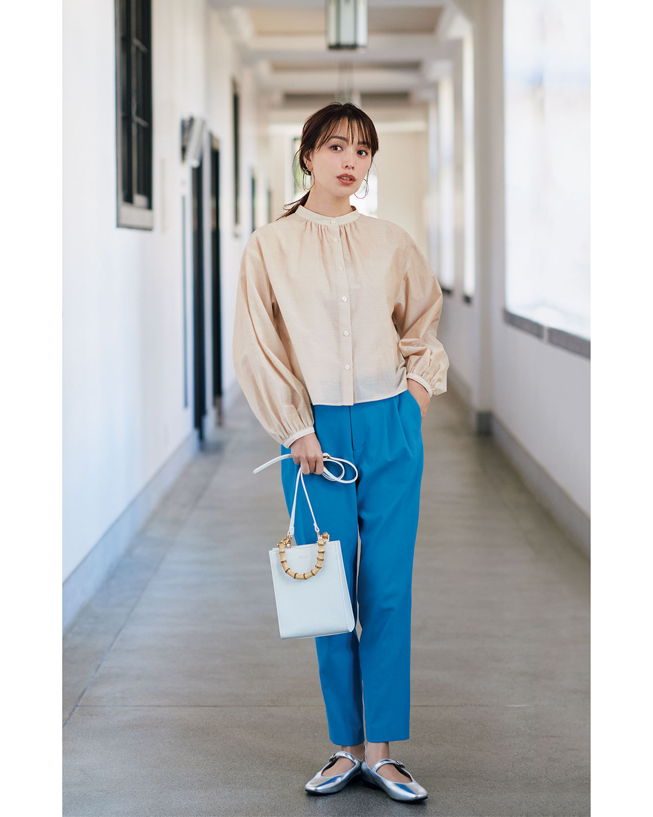 マッキントッシュ フィロソフィー】蛯原友里さんが着る「春の旬顔