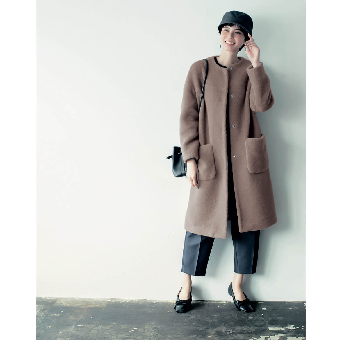 saquiの人気コートが、ウールムートンに進化して登場！ | LEE