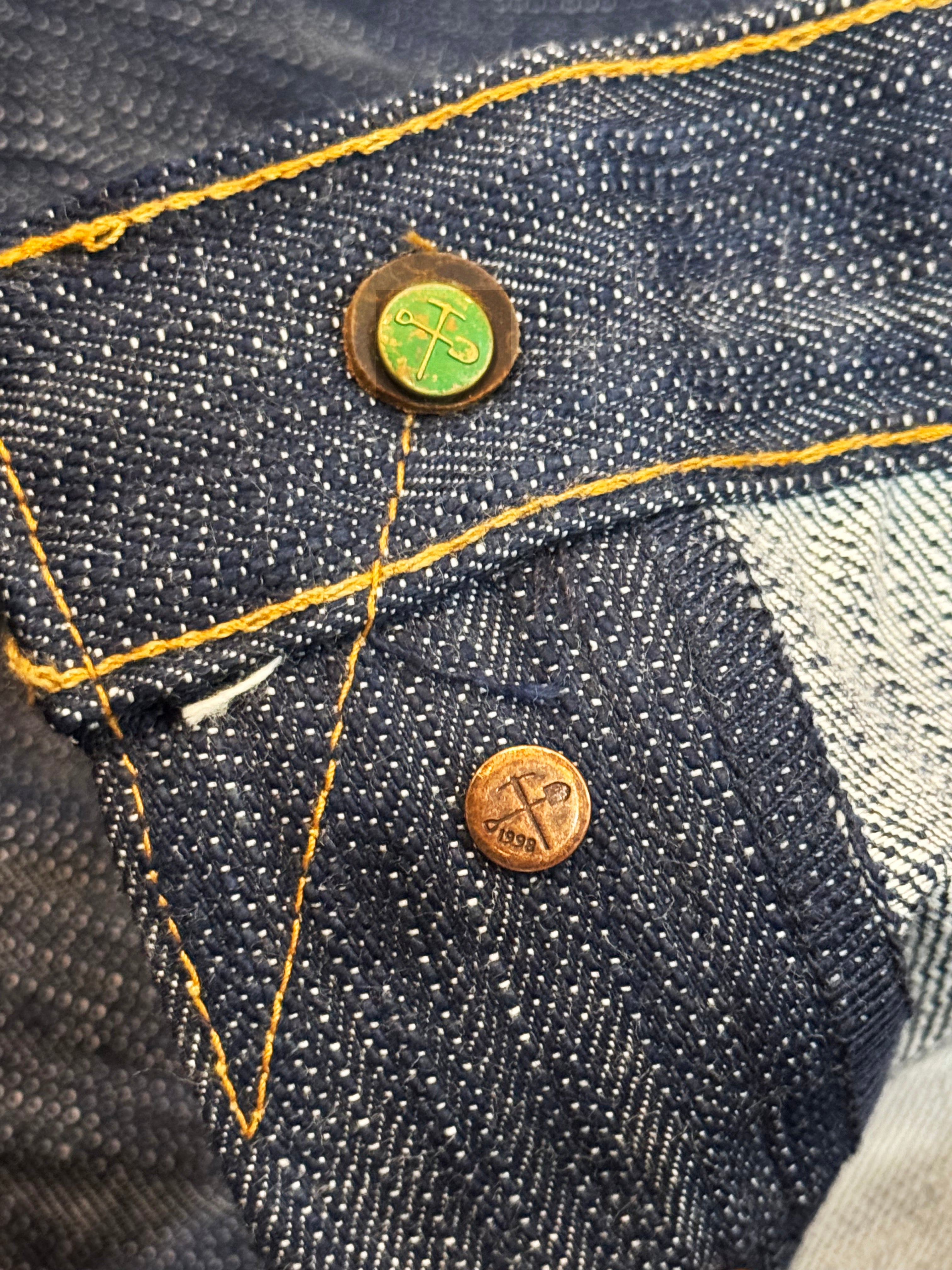 Greaser Tokushima Shoai Hank Dyed denim (Natural plant dyed Indigo