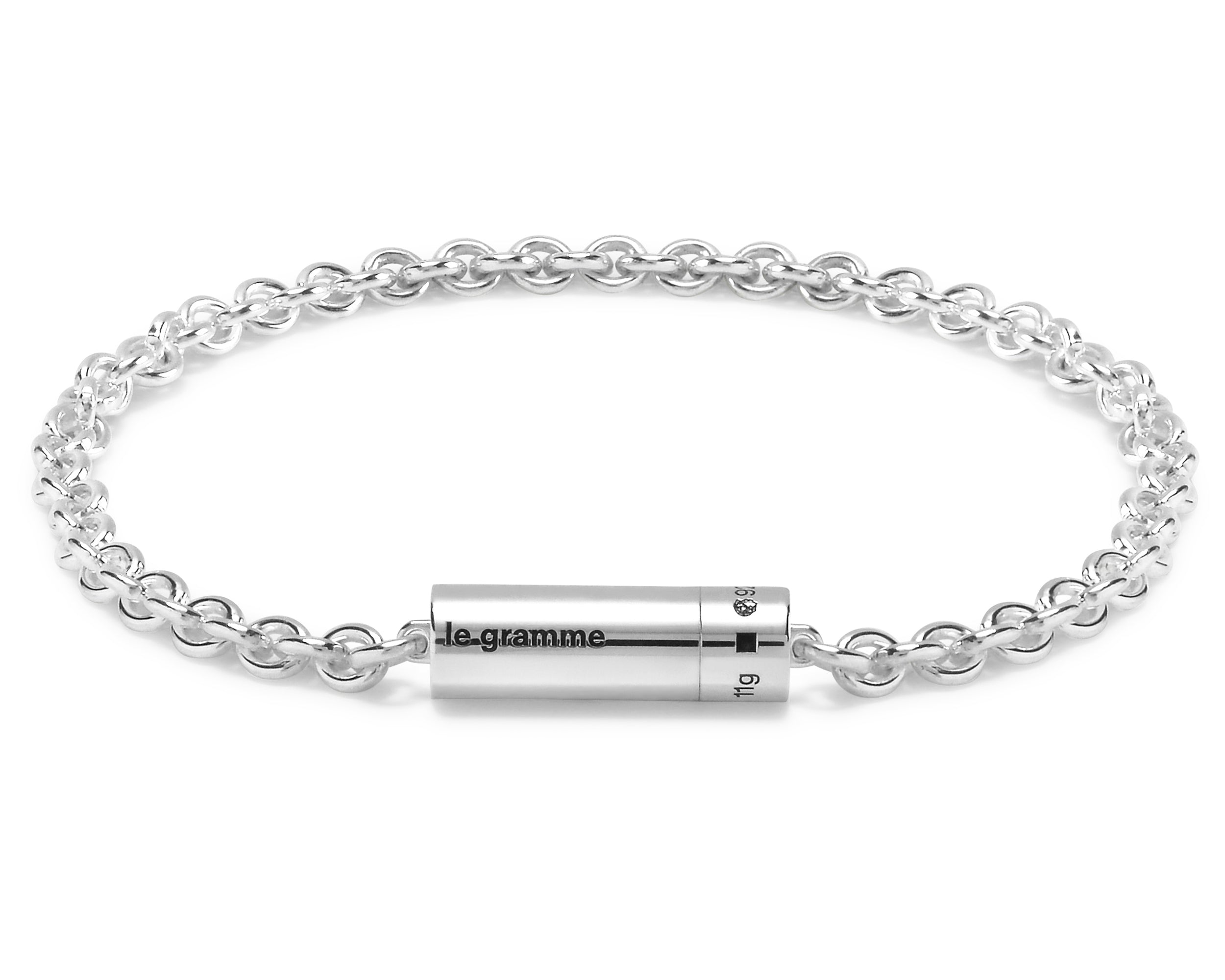 cable bracelet on chain le 11g – le gramme