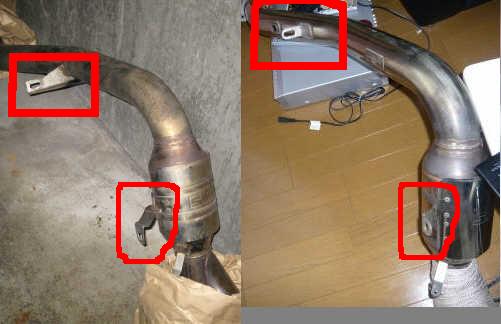 レガシィ HKSメタルキャタライザー取り付け （AT用をMT用に加工