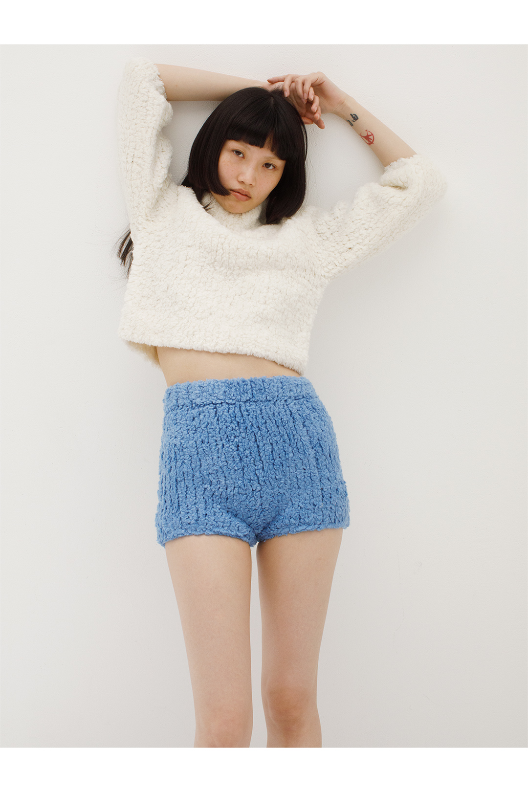 Boa Hand Knitted Top/White | leinwände | ラインヴァンドの公式